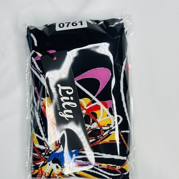 Lily by Firmiana Leggings Women's L/XL Pull-On Stretch Floral Flower NWT 0761 - Picture 5 of 5